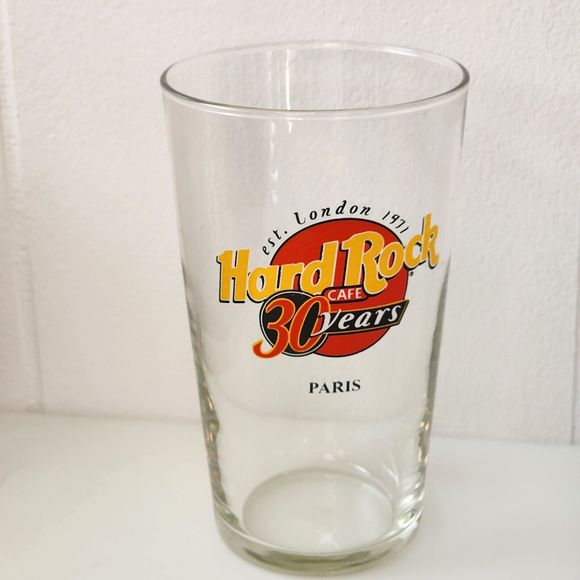 Vintage Hard Rock Cafe 30 Years Pint Glass 16oz - Arcoroc - Picture 5 of 11